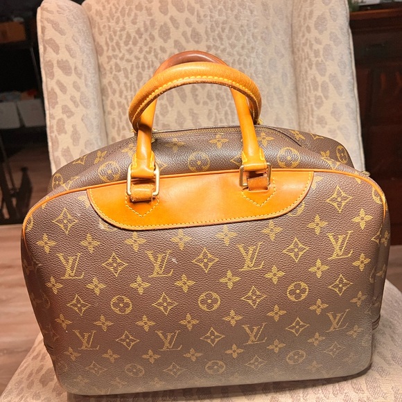 Authentic Louis Vuitton Monogram Deauville Hand Bag M47270 LV leopard - Picture 2 of 13